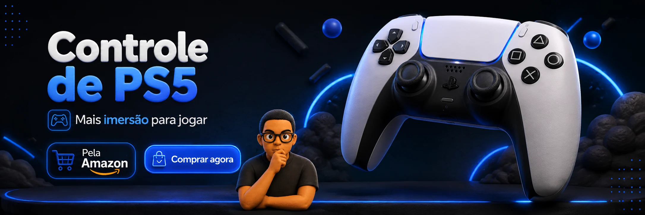 Controle sem fio PlayStation DualSense