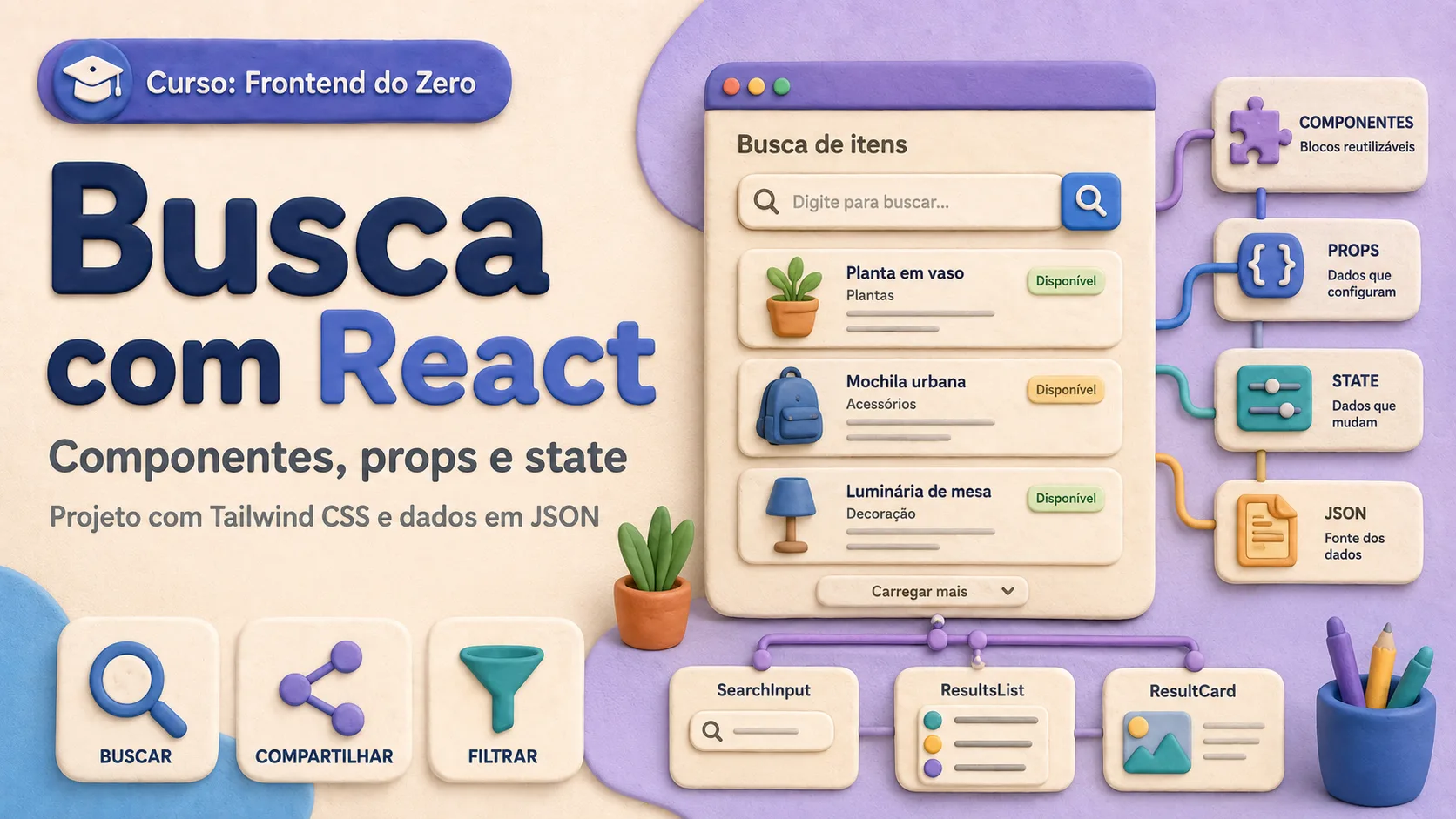 Projeto de busca com React, componentes, props e state